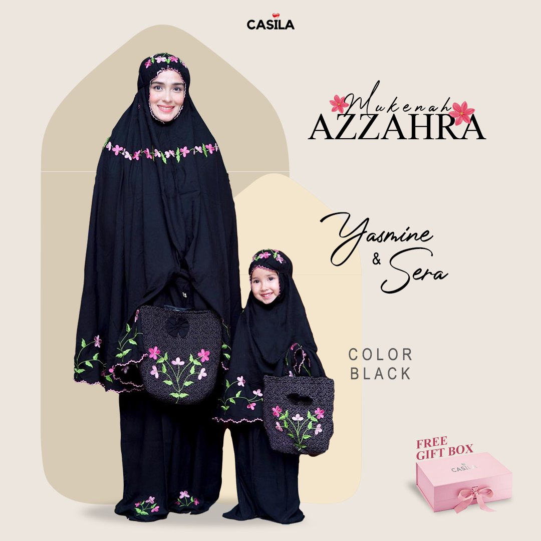 Mukena Azzahra Hitam
