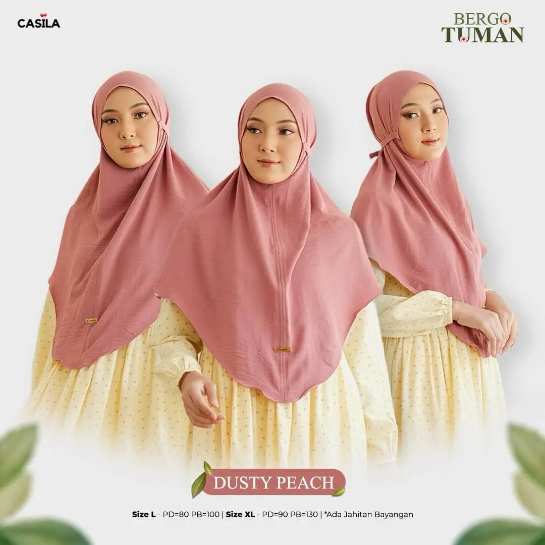 Hijab Bergo Tuman Dustypeach