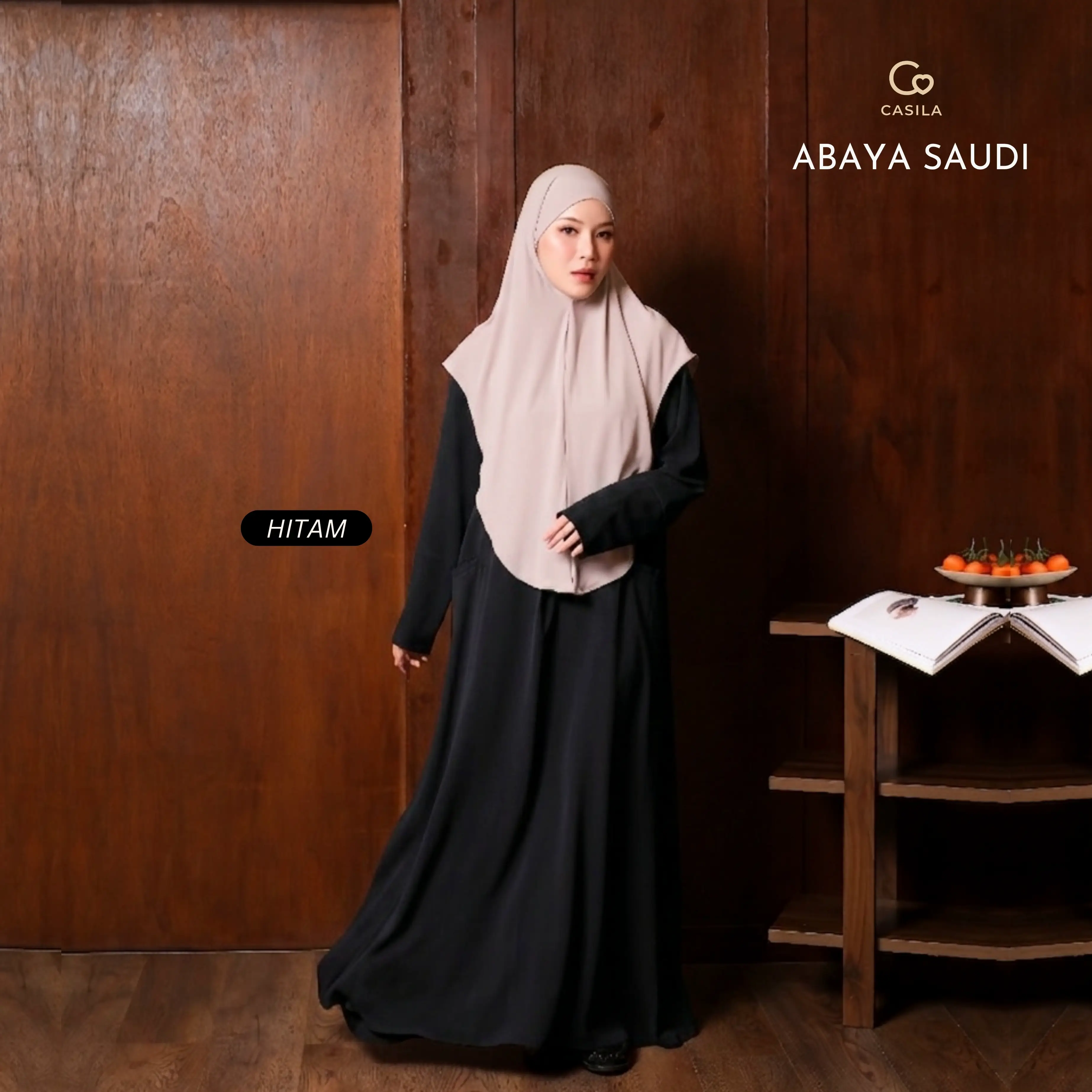 Abaya Saudi Black
