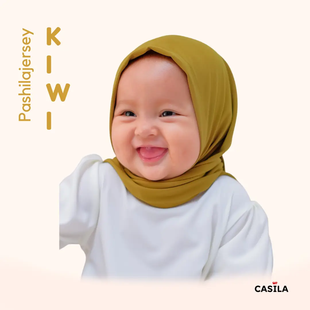Hijab Pashila Jersey Kiwi