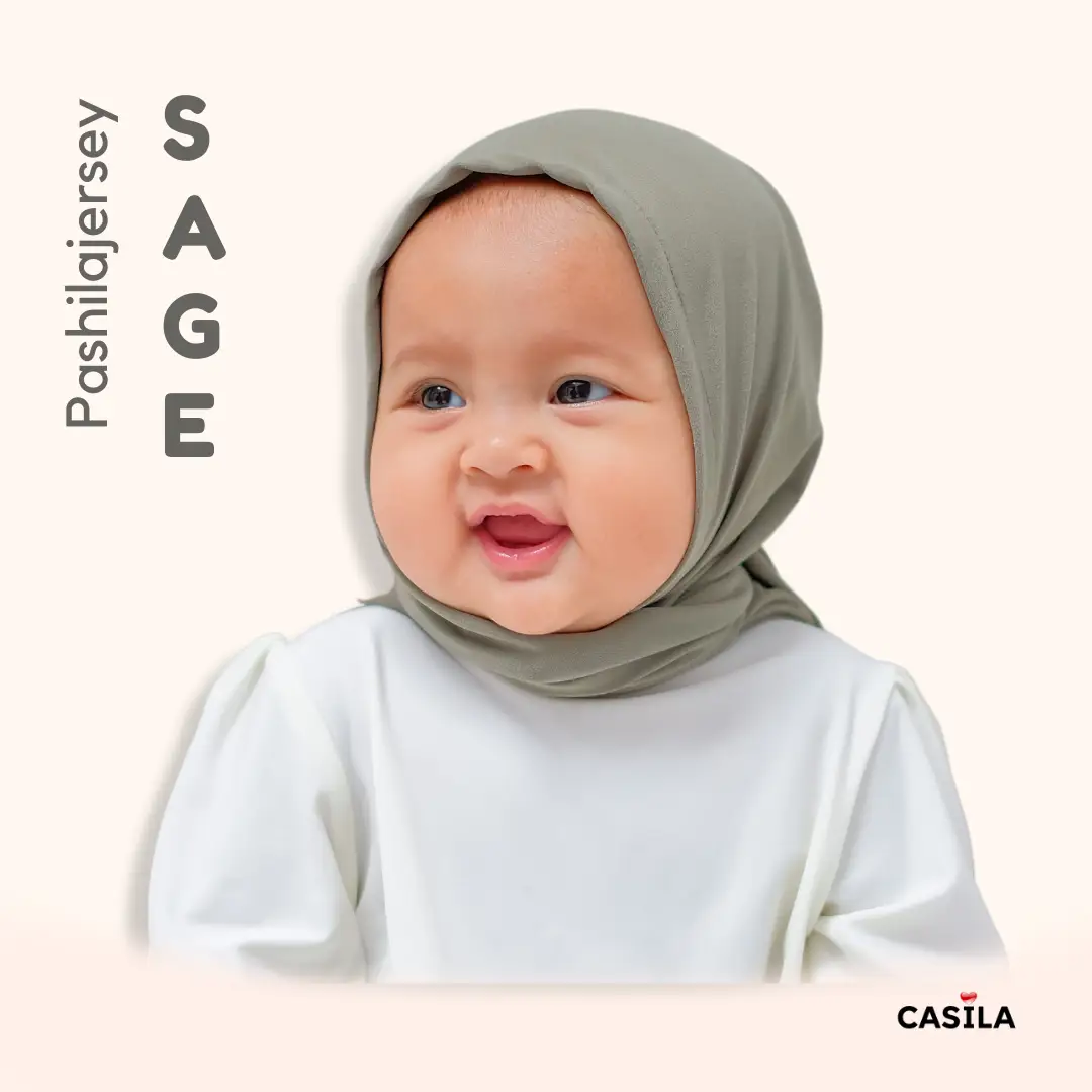 Hijab Pashila Jersey Sage