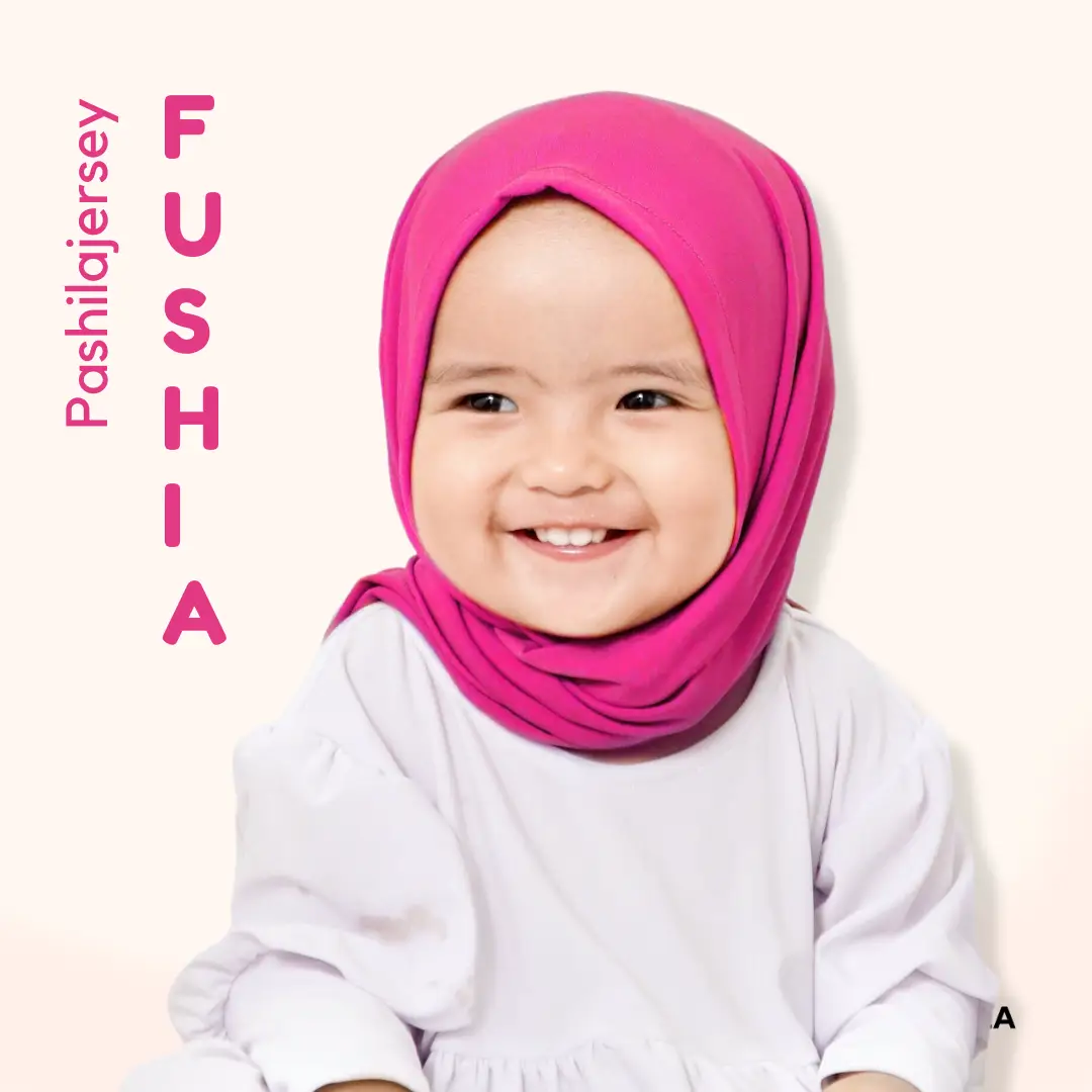 Hijab Pashila Jersey Fushia