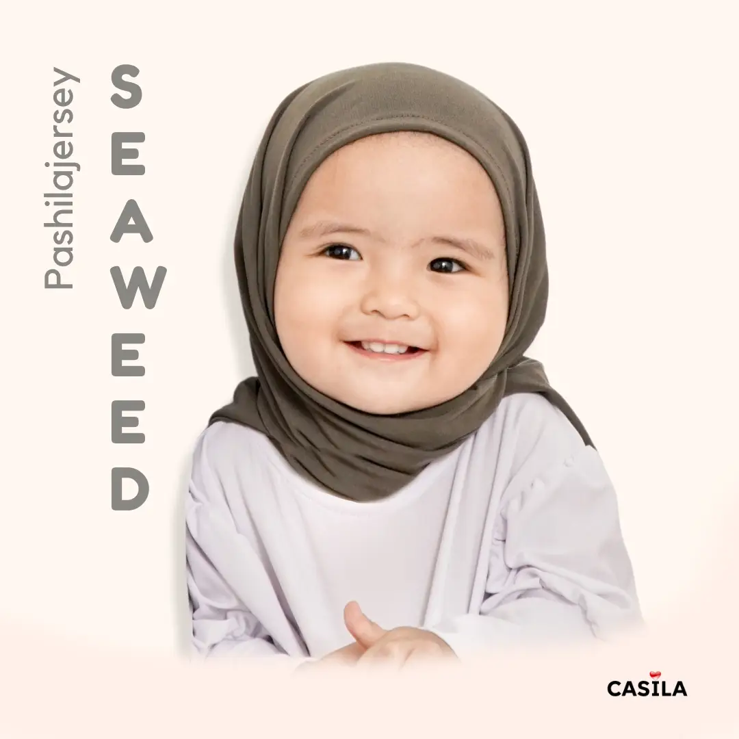 Hijab Pashila Jersey Seaweed