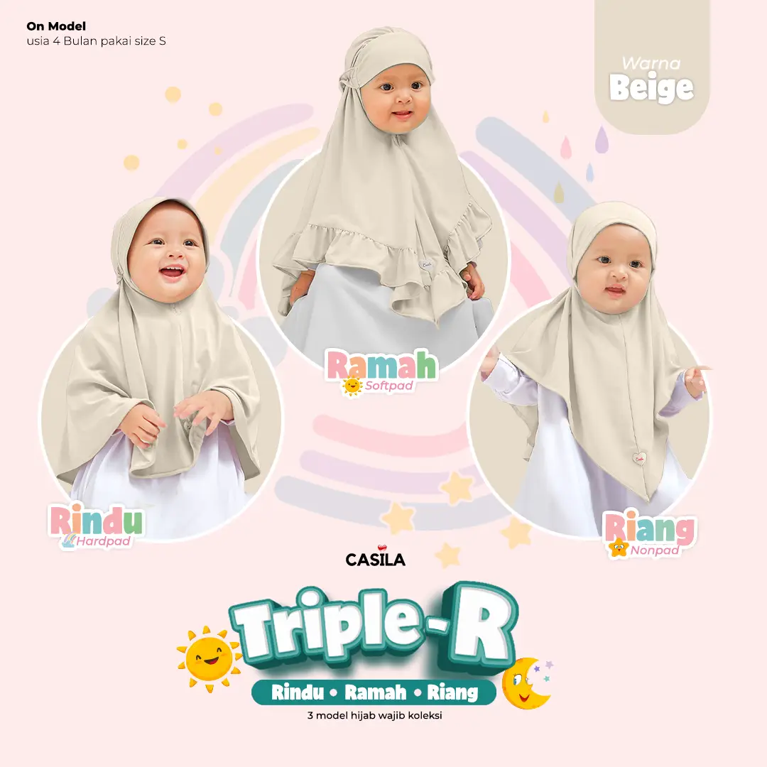 Hijab Riang Beige