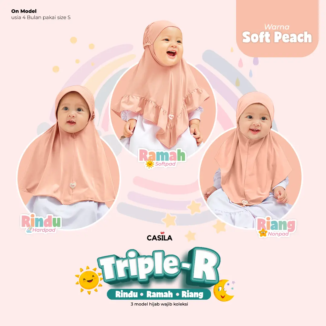 Hijab Riang Softpeach