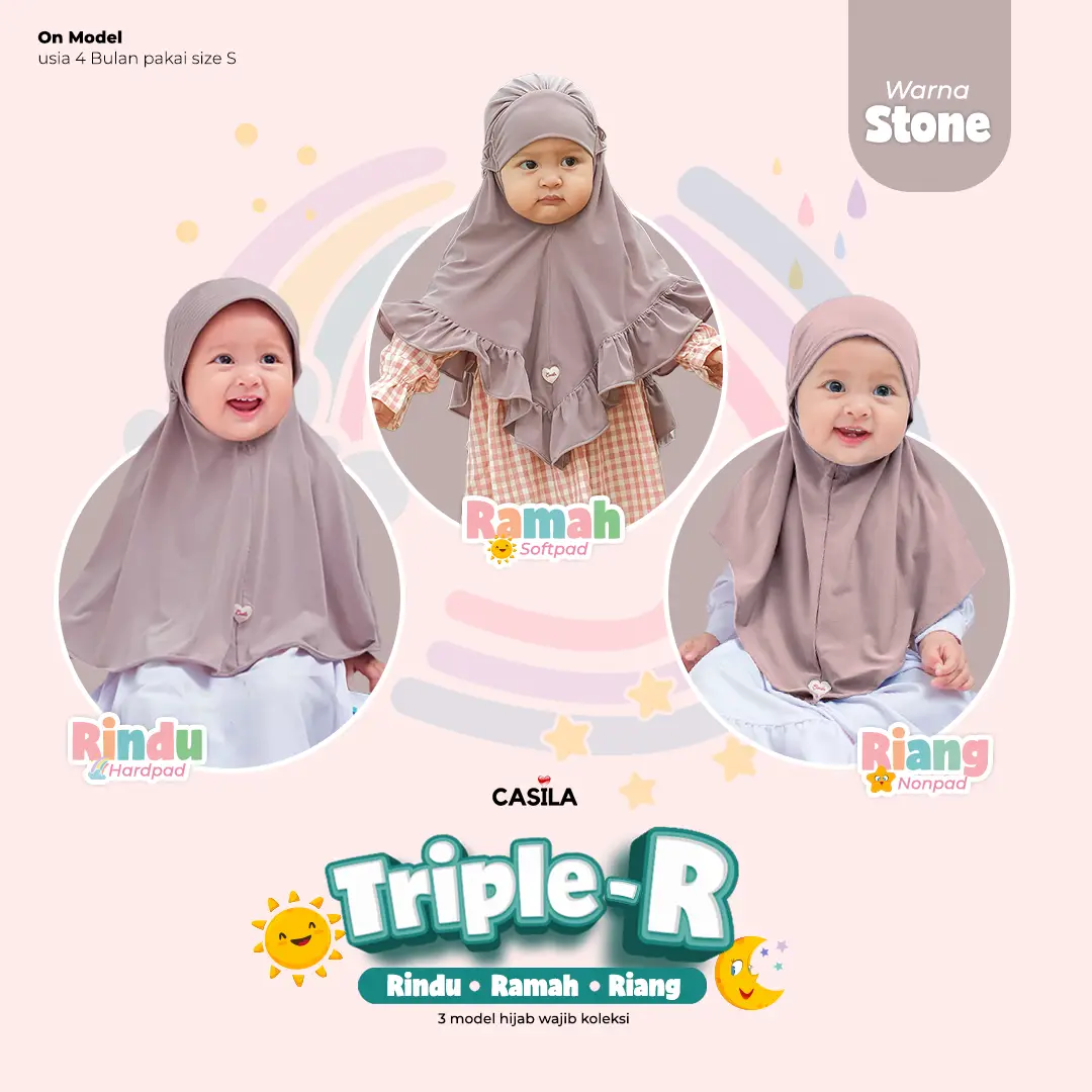 Hijab Riang Stone