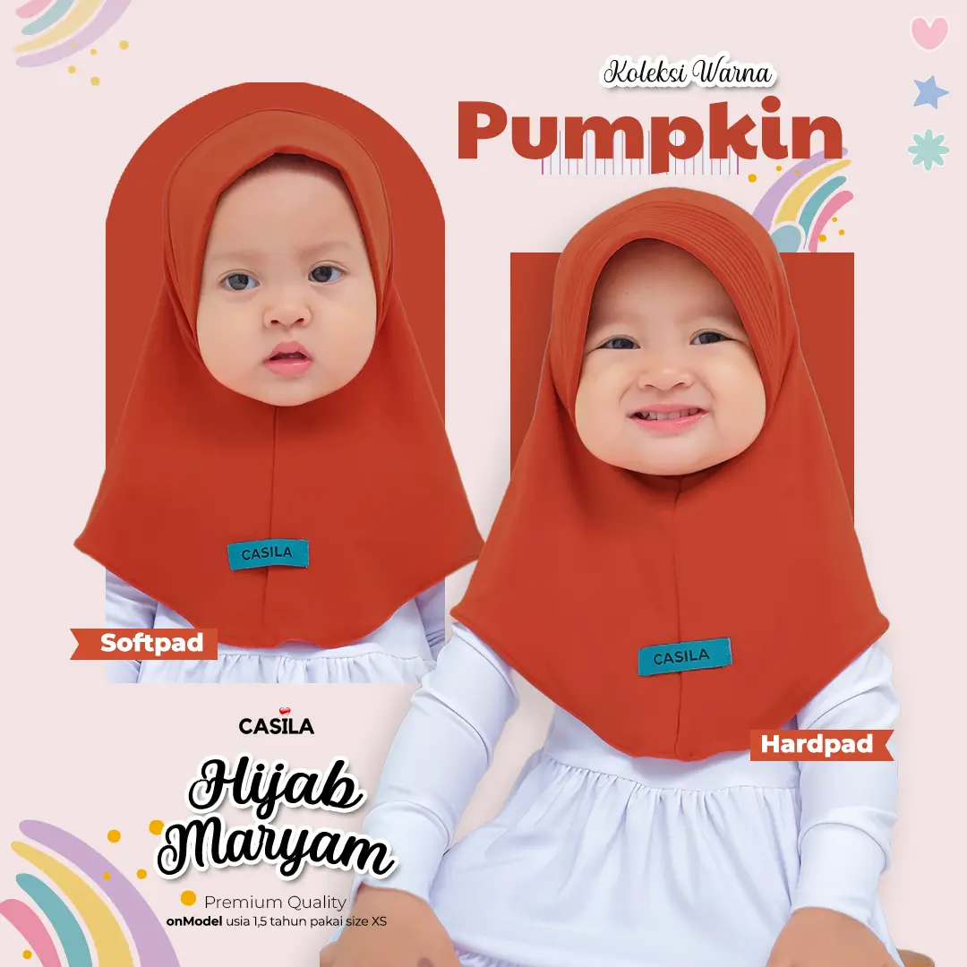 Hijab Maryam Reborn Pumkin(Hardpad)