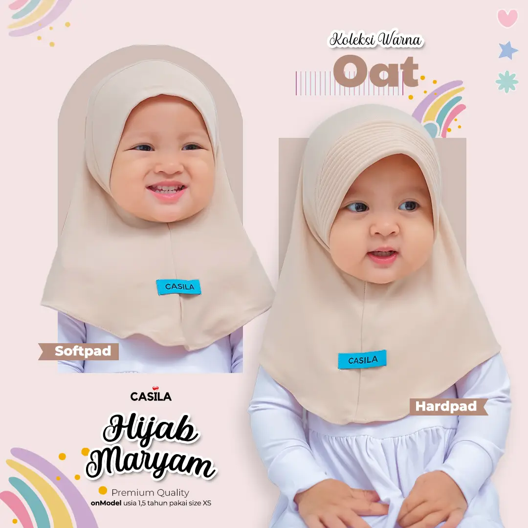 Hijab Maryam Reborn Oat(Softpad)